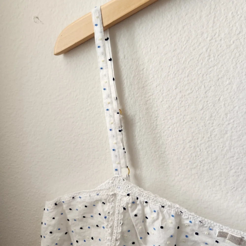 Kate Spade Sleepwear Chemise‎ Nightgown White Polka Dot Women’s Extra Large XL